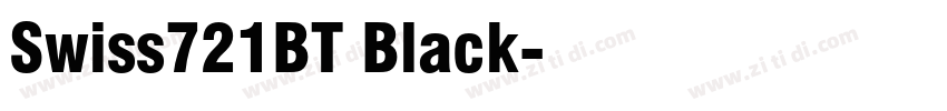 Swiss721BT Black字体转换